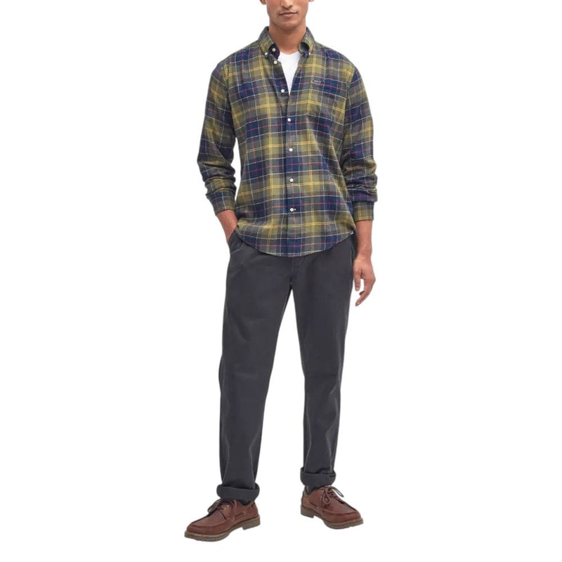 Chemise habillée bicolore en coton Barbour