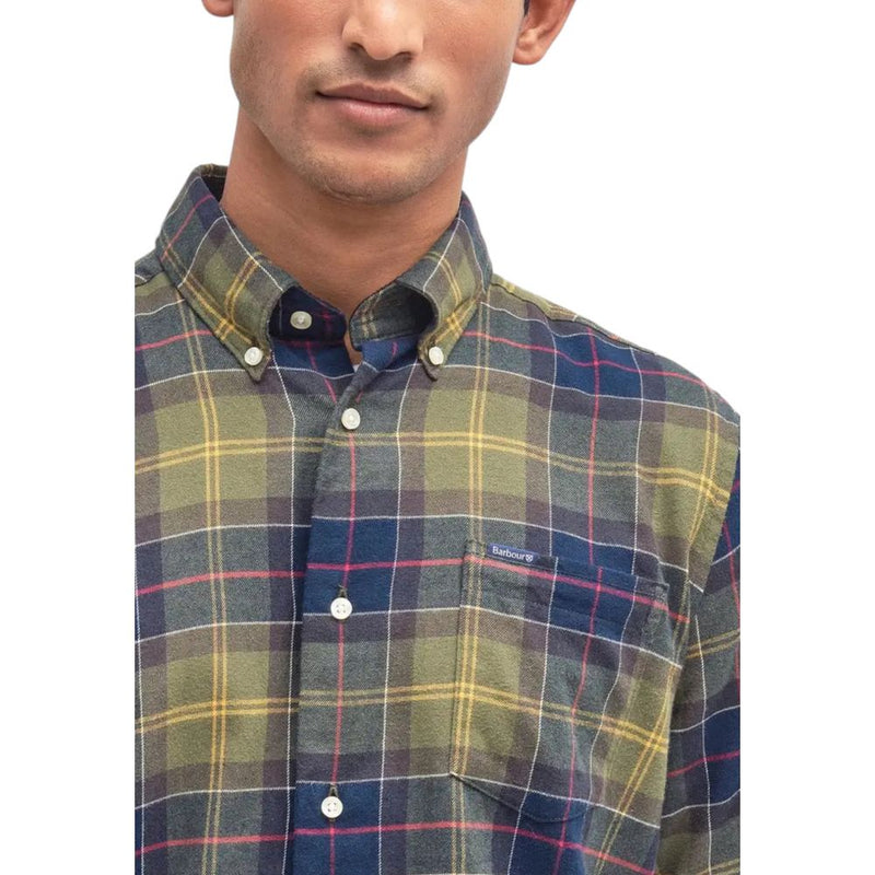 Chemise habillée bicolore en coton Barbour