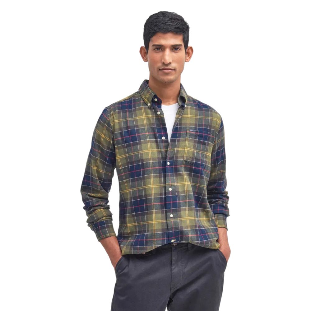 Chemise habillée bicolore en coton Barbour