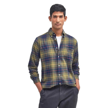 Chemise habillée bicolore en coton Barbour