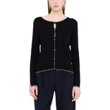 Liu Jo MF5225 MS49I Black Velvet Cardigan for Women