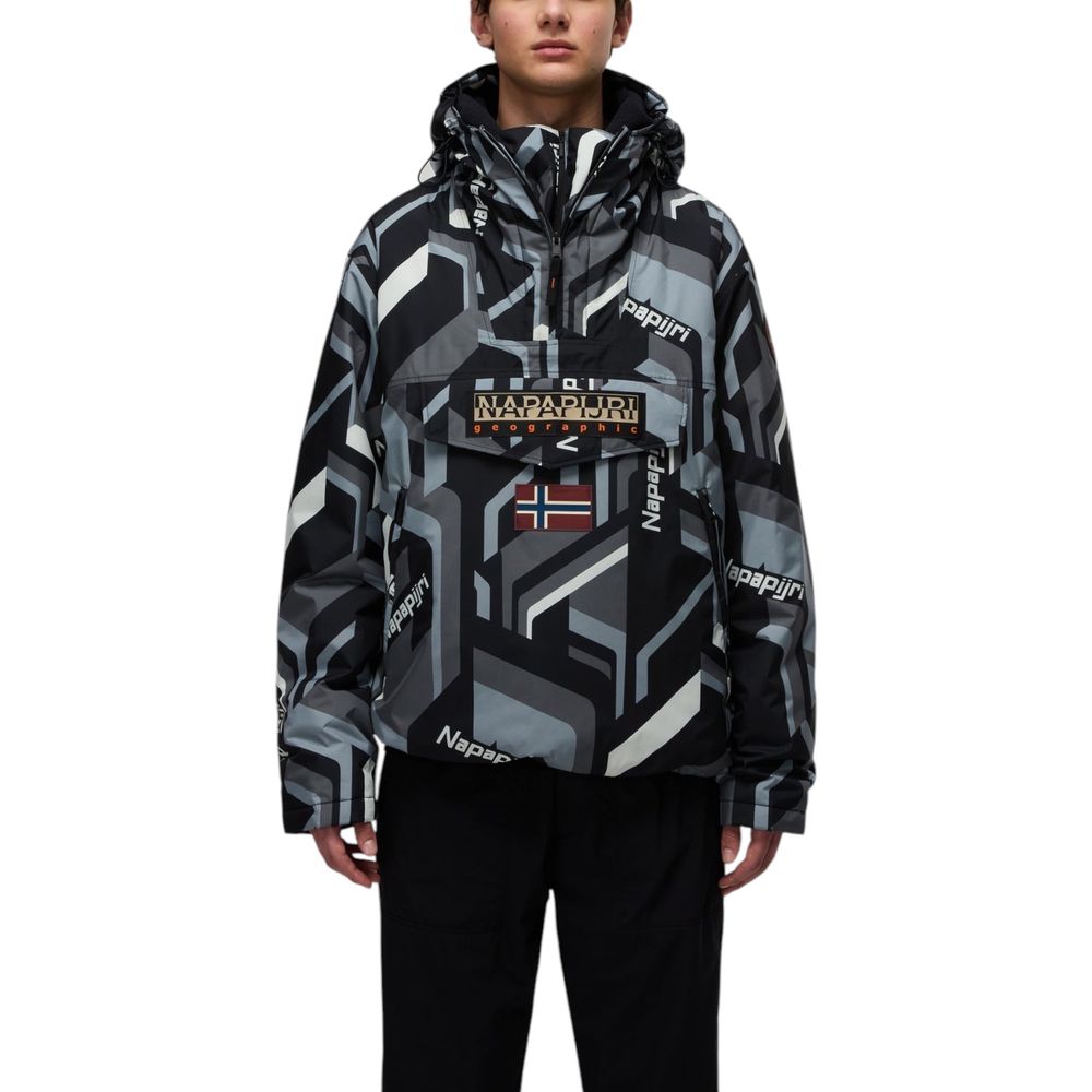 Napapijri Bicolor Recycled Polyester Shell Jacket for Men