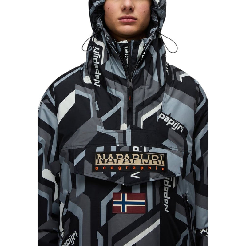 Napapijri Bicolor Recycled Polyester Shell Jacket for Men
