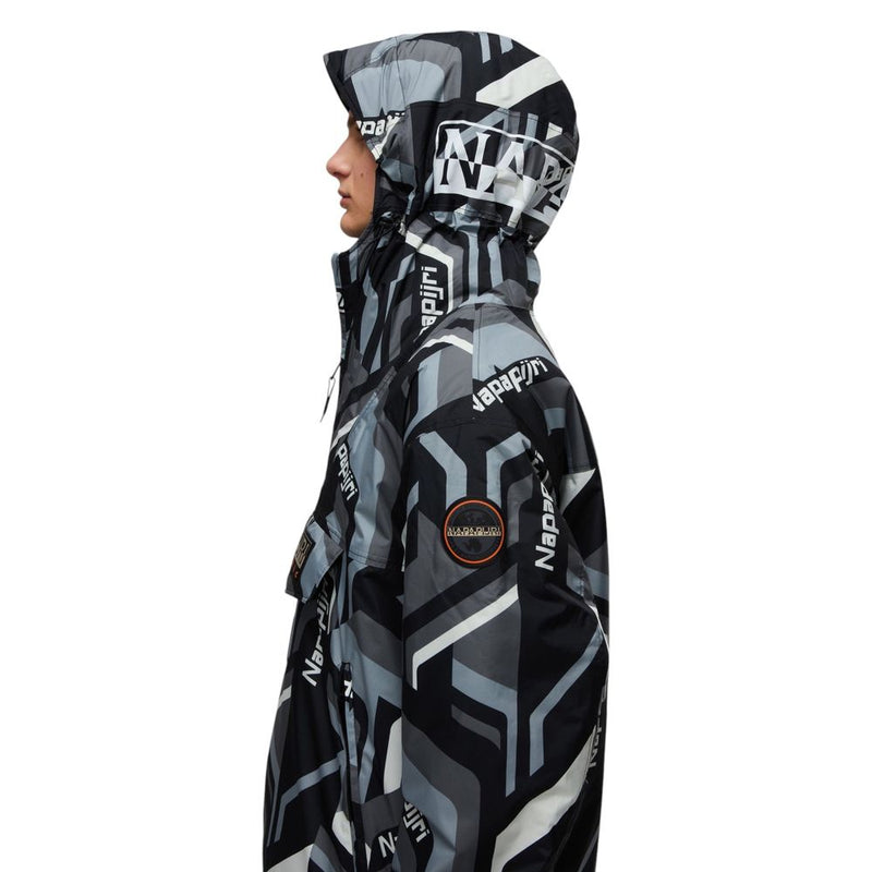 Napapijri Bicolor Recycled Polyester Shell Jacket for Men