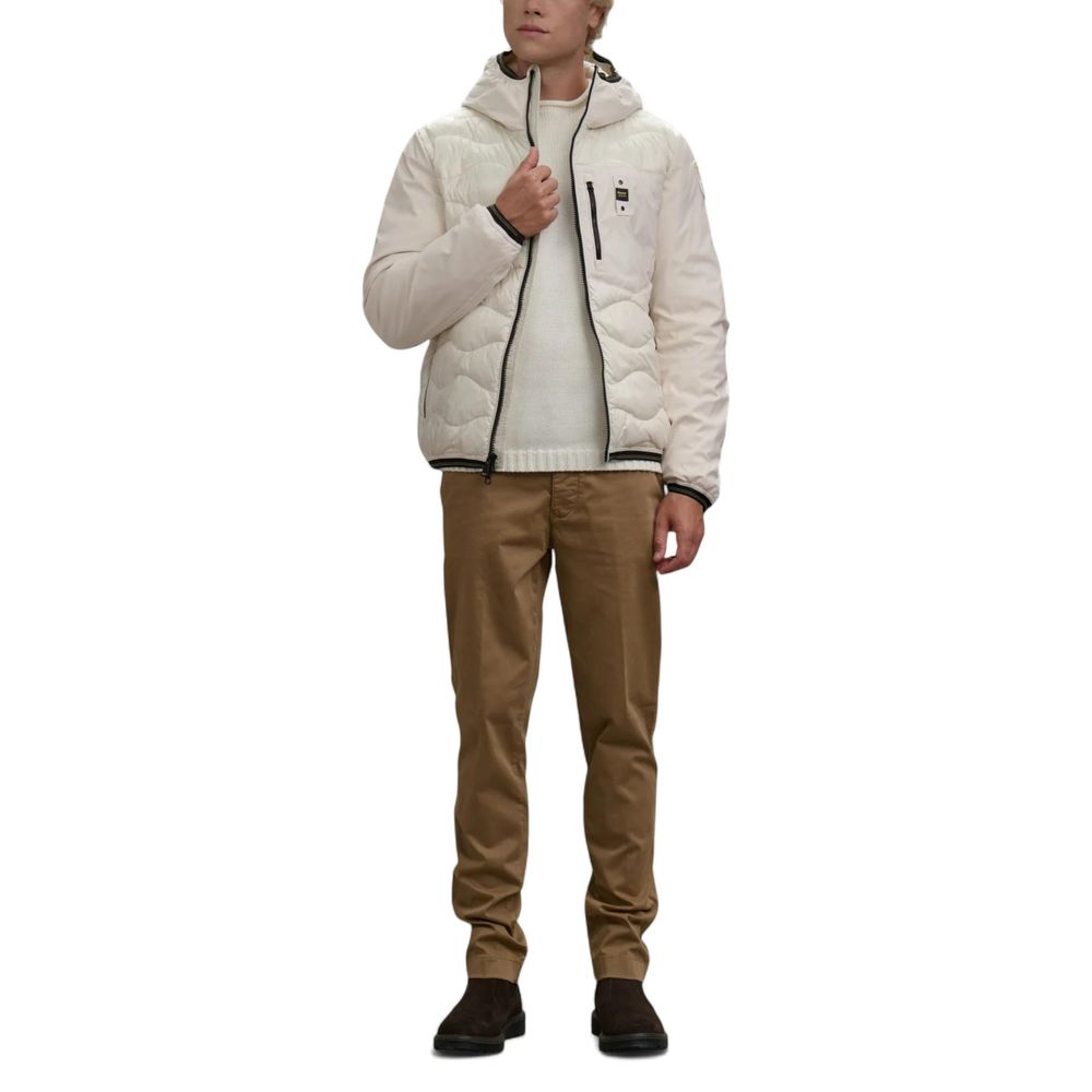 Blauer ALBERT 25WBLUC08078 Men's White Polyamide Shell Jacket