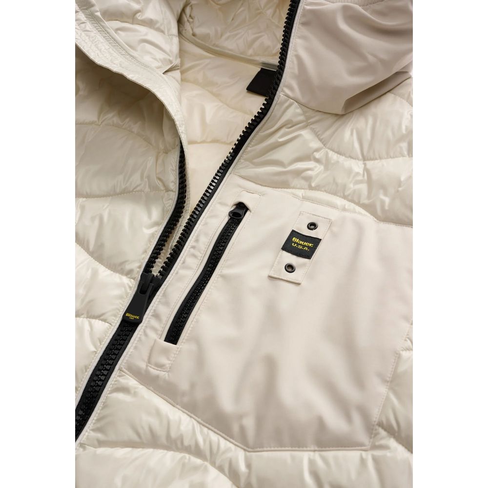 Blauer ALBERT 25WBLUC08078 Men's White Polyamide Shell Jacket