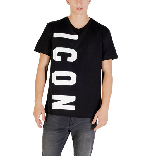 Icoon Zwart-Wit Katoenen T-shirt