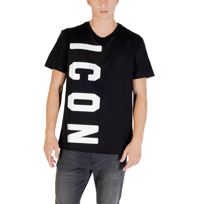 Icon Black And White Cotton T-Shirt for Men