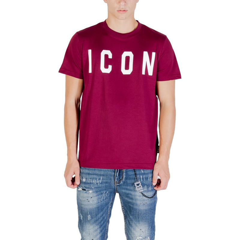 Icon Bordeaux Cotton T-Shirt - Essential Casual Wear