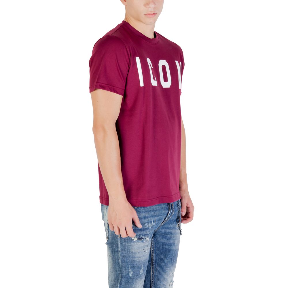 Icon Bordeaux Cotton T-Shirt - Essential Casual Wear