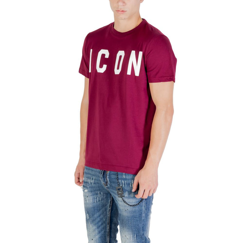 Icon Bordeaux Cotton T-Shirt - Essential Casual Wear