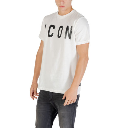 Icoon Zwart-Wit Katoenen T-shirt