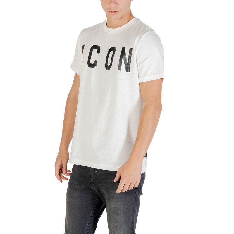 Icoon Zwart-Wit Katoenen T-shirt