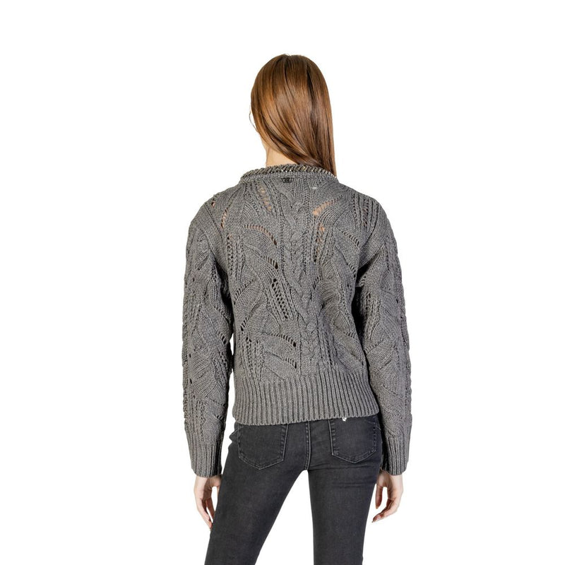 Liu Jo Gray Marabou Sweatshirt - Élégance et Confort