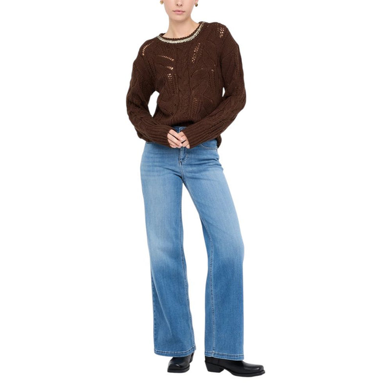 Liu Jo Brown Marabou Sweatshirt - Élégance et Confort