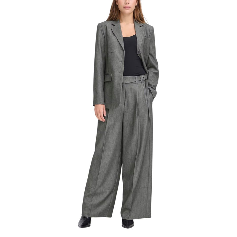 ICHI IHFILANO PA2 Trousers Grises Casual pour Femmes
