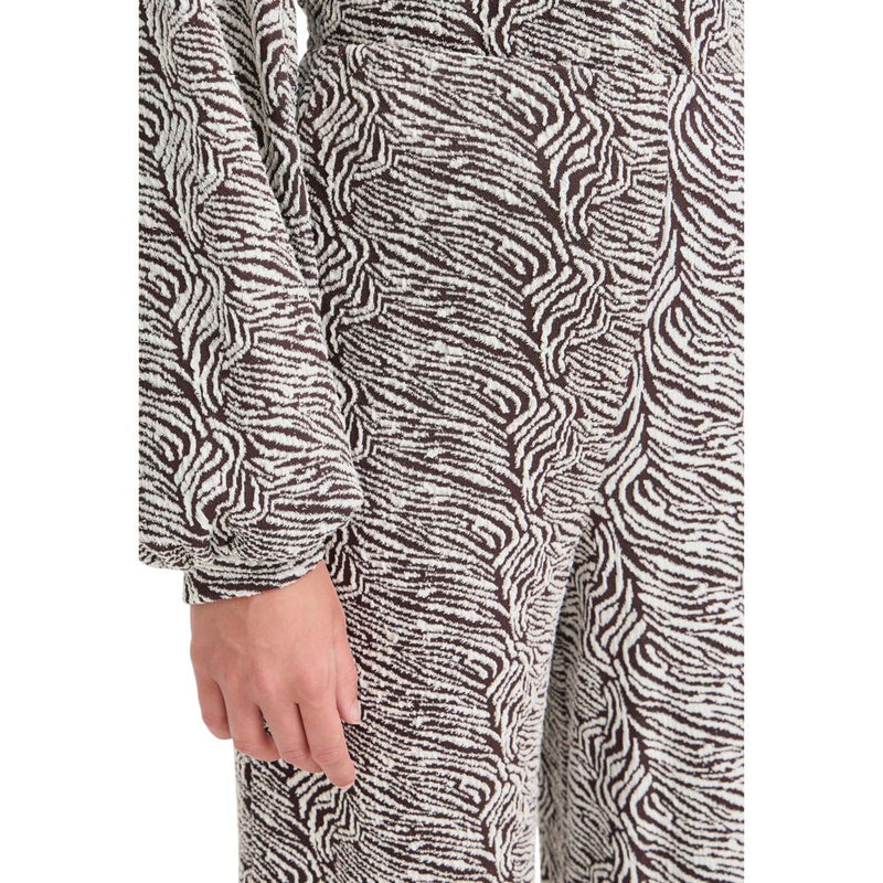 ICHI IHOELLY PA3 Brown Casual Palazzo Pants for Women