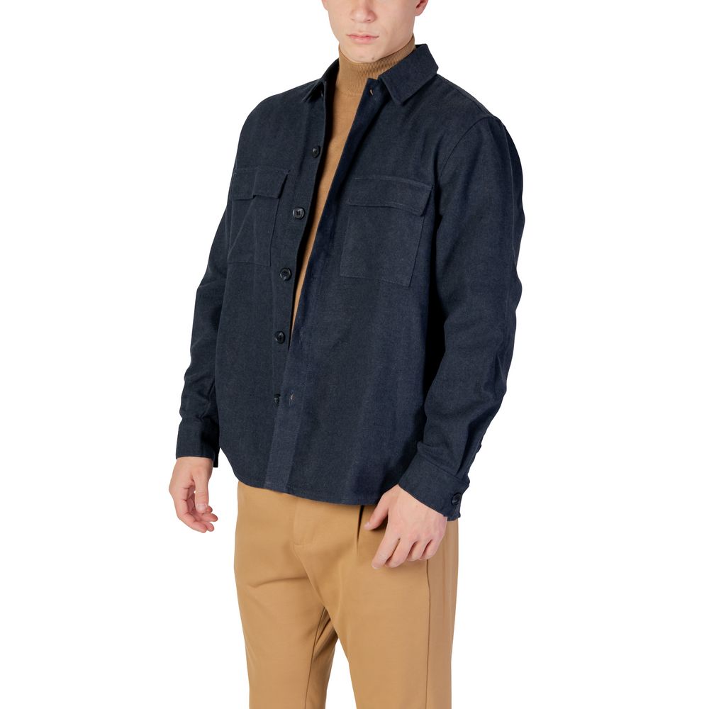 Only & Sons ONSPAUL RLX Overshirt - Blue Denim Shirt for Men