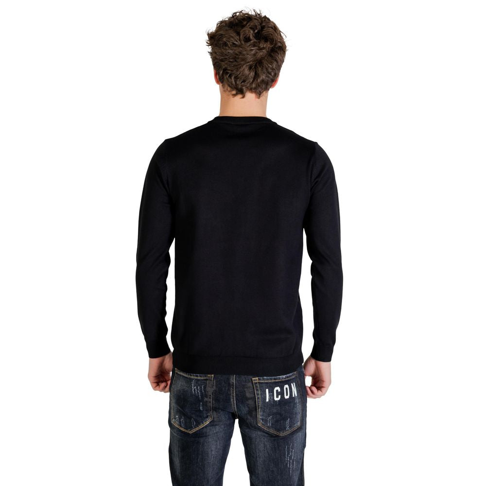 Icon ICUF2W6M003 Black Viscose Sweatshirt for Men