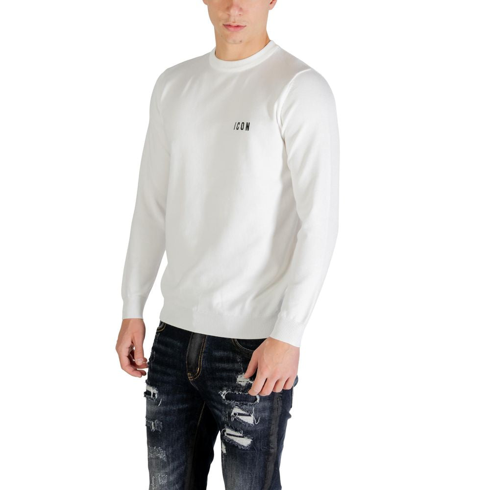 Icon White Viscose Sweatshirt ICUF2W6M003