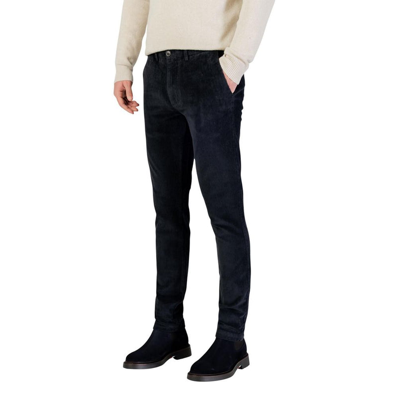 Borghese blauwe katoenen casual broek