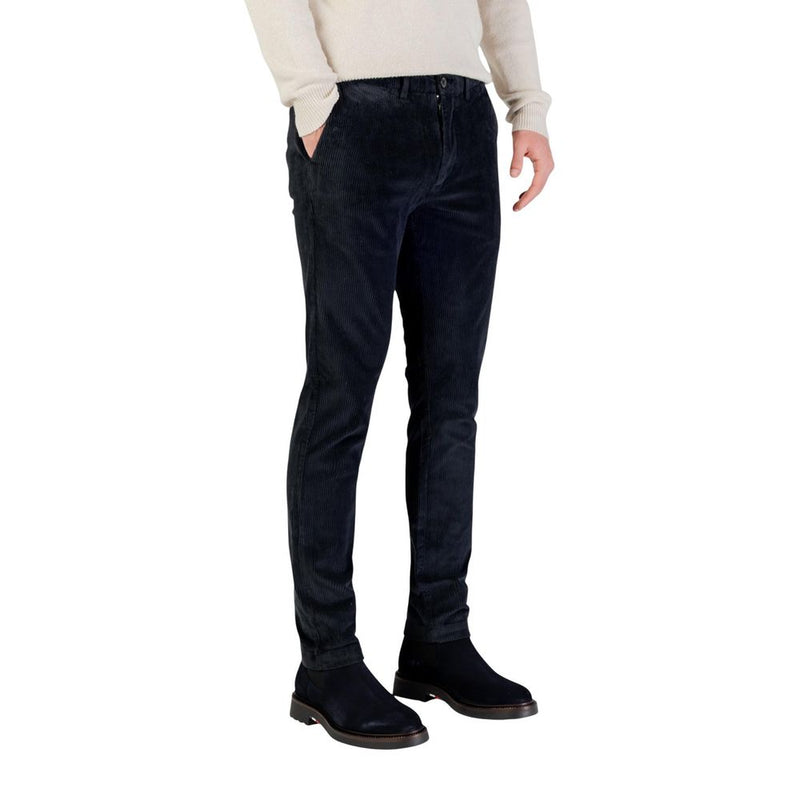 Borghese blauwe katoenen casual broek