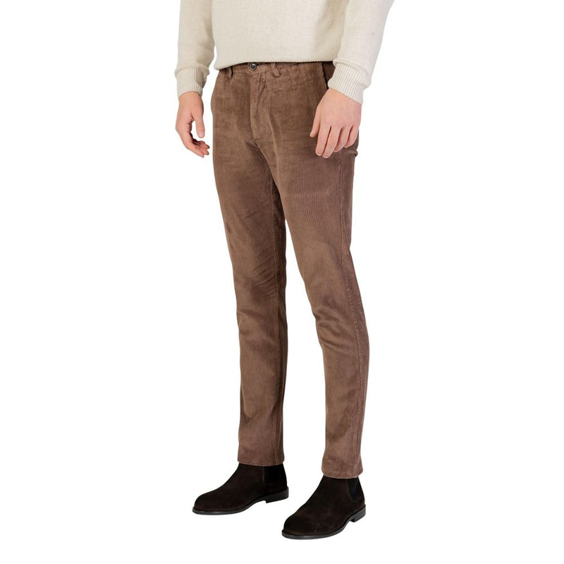 Borghese bruine casual katoenen broek