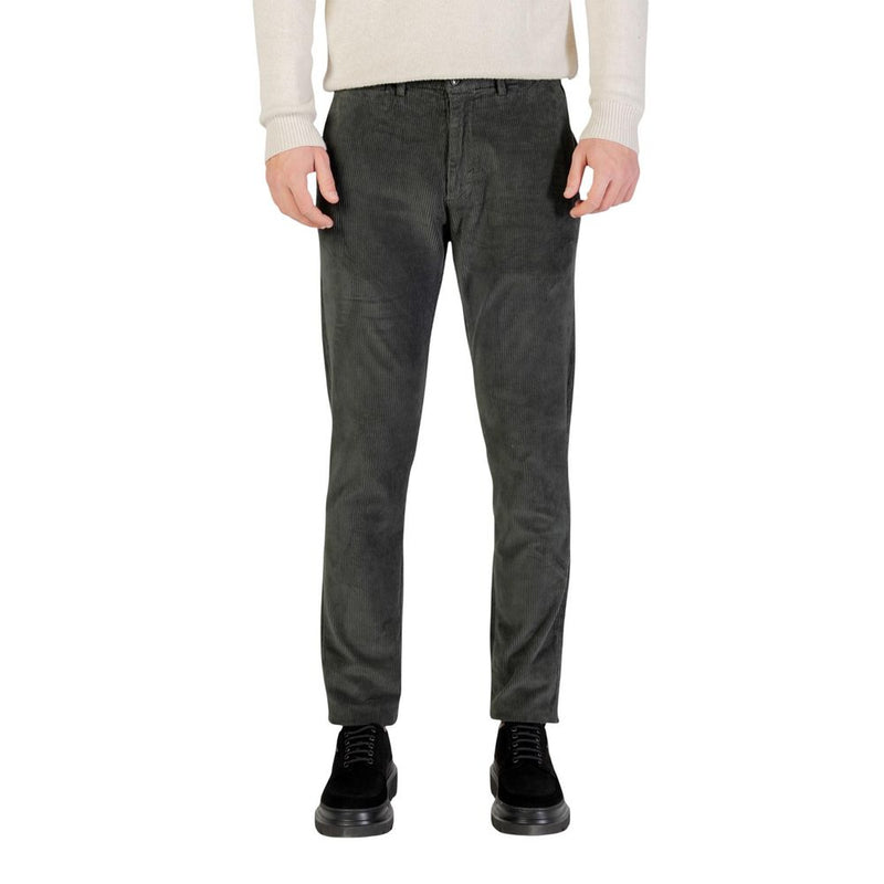 Borghese Groene Katoenen Casual Broek