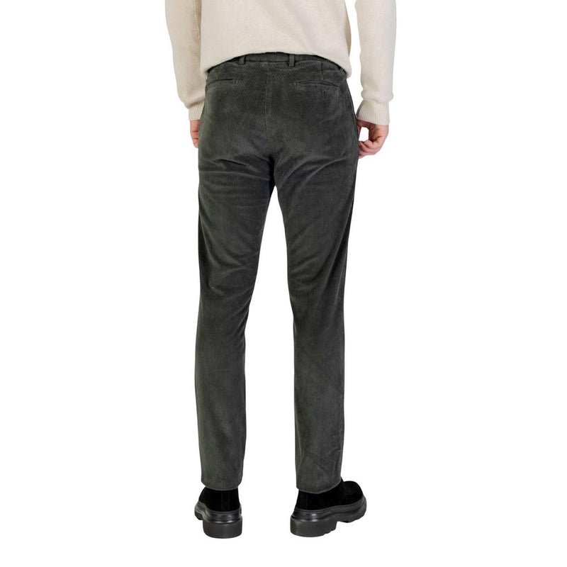 Borghese Groene Katoenen Casual Broek