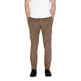 Borghese Brown Cotton Casual Pants for Men