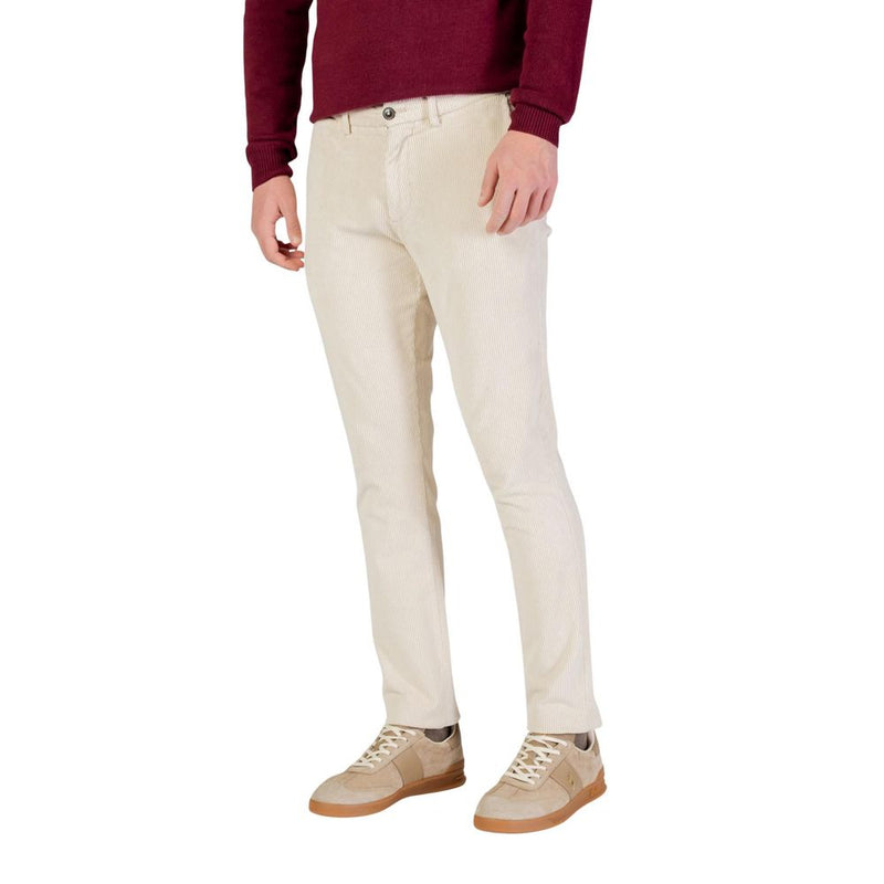 Borghese Beige Katoenen Broek