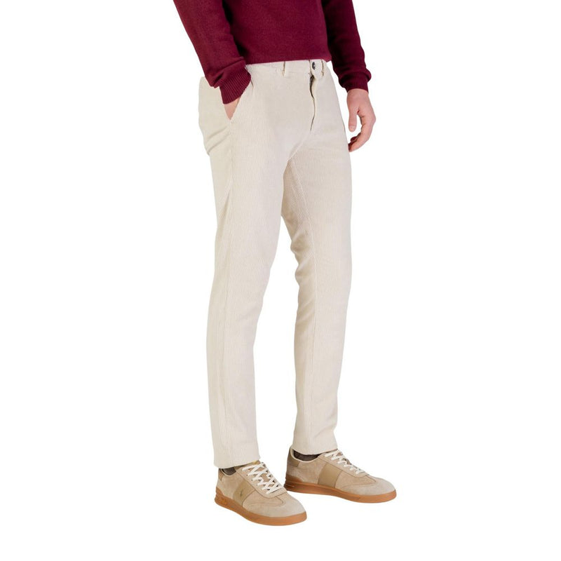 Borghese Beige Katoenen Broek