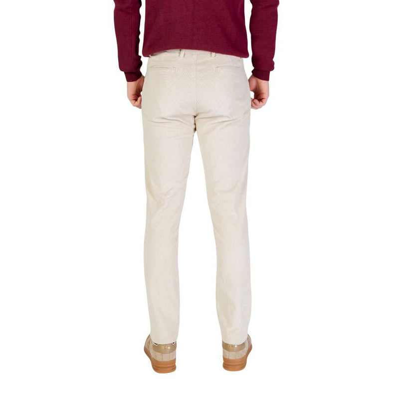 Borghese Beige Katoenen Broek