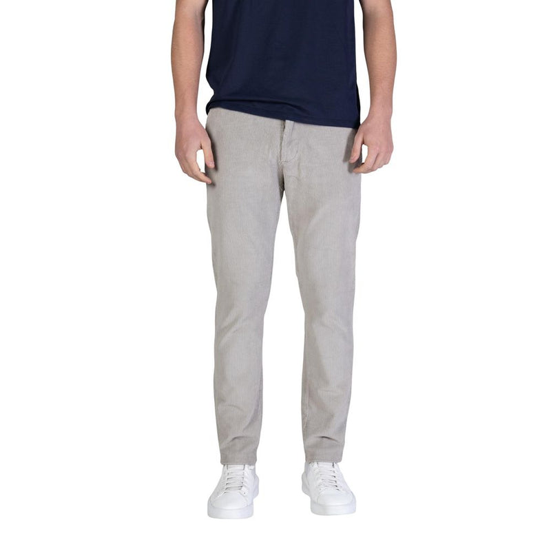 Borghese Grijze Katoenen Casual Broek