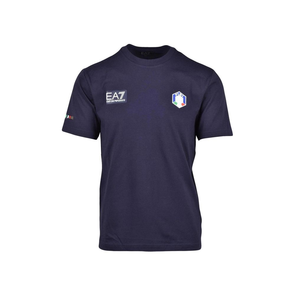 EA7 Emporio Armani Blauw Katoenen Sportkleding