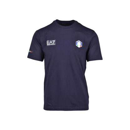 EA7 Emporio Armani Blauw Katoenen Sportkleding