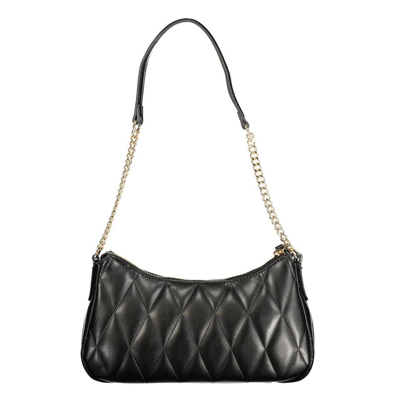 Twinset Black Polyurethane 1-Handle Chain Shoulder Bag