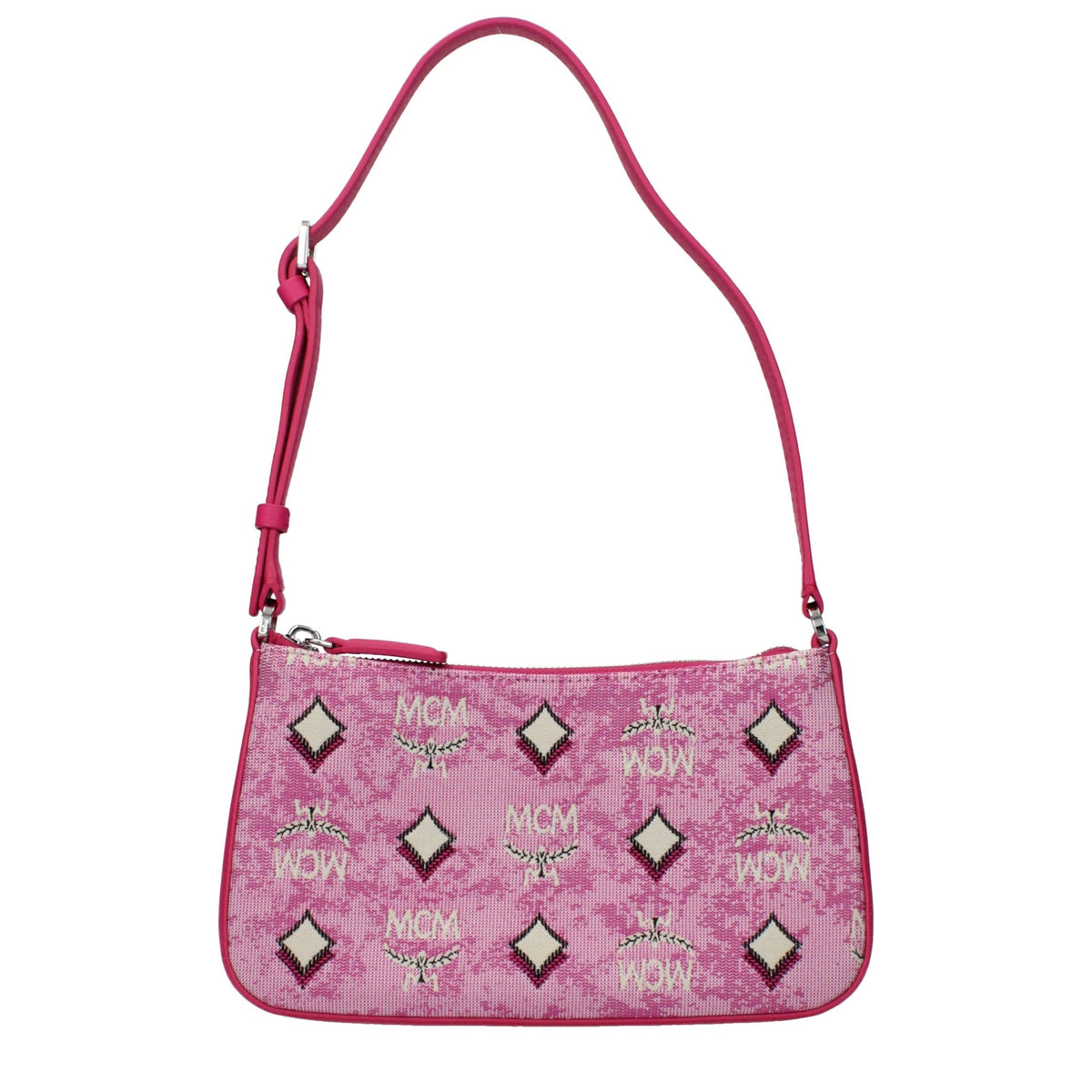 MCM Pink Fabric Crossbody Bag - Chic and Practical Accessory