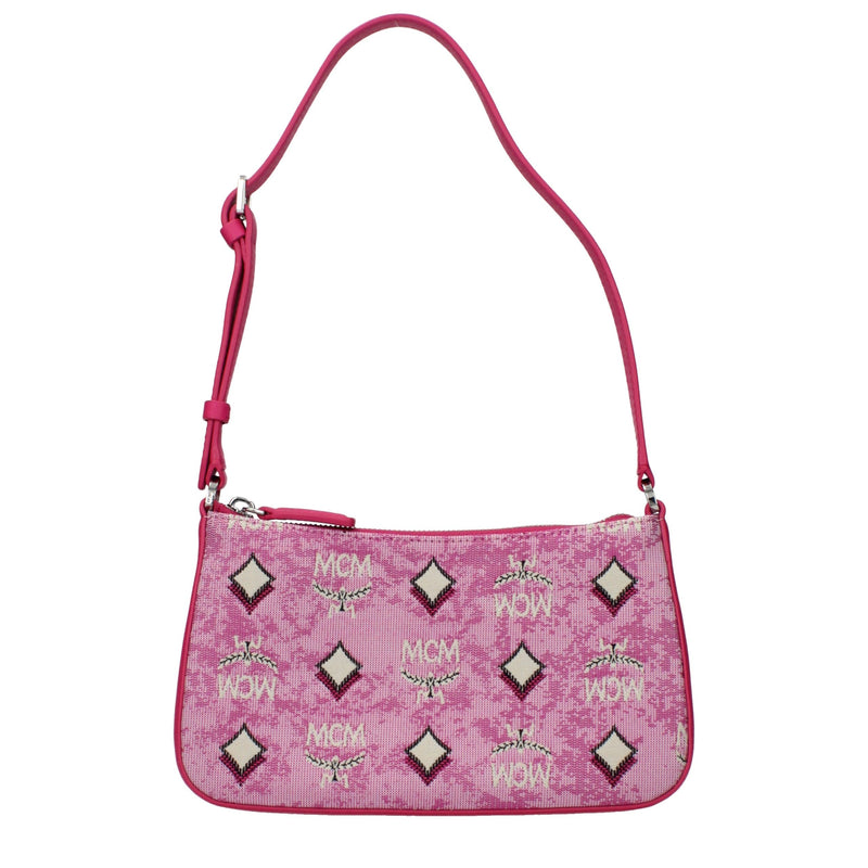 MCM Pink Fabric Crossbody Bag - Chic and Practical Accessory