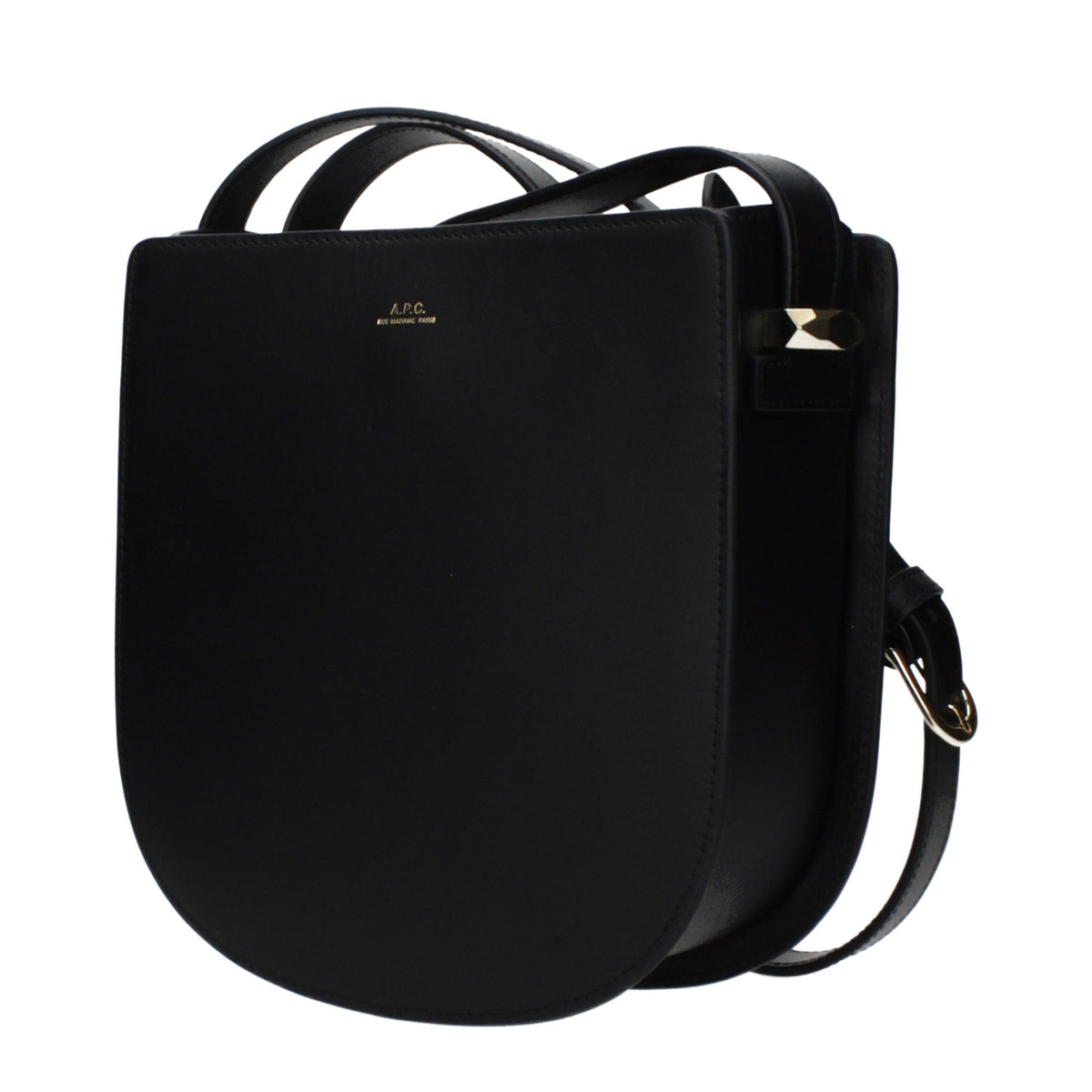 A.P.C. Black Leather Crossbody Bag - Stylish & Practical