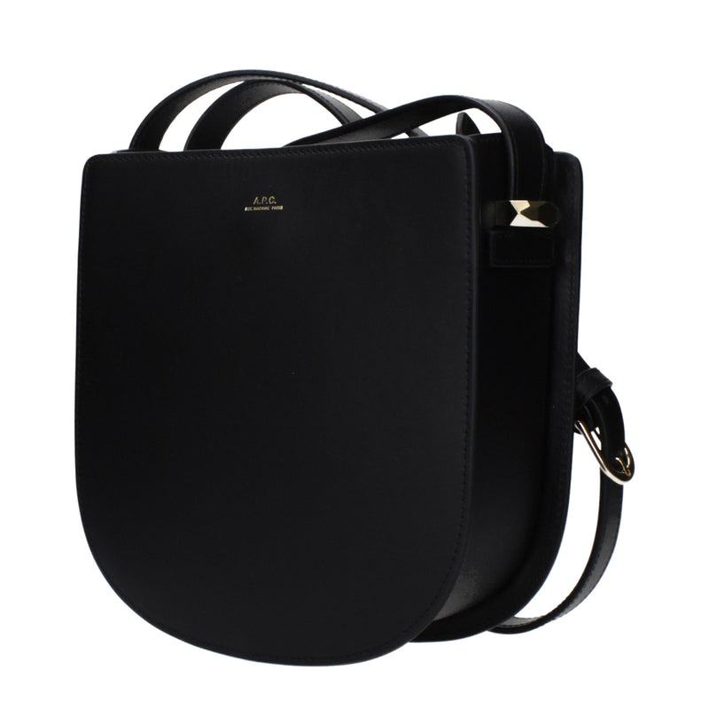 A.P.C. Black Leather Crossbody Bag - Stylish & Practical