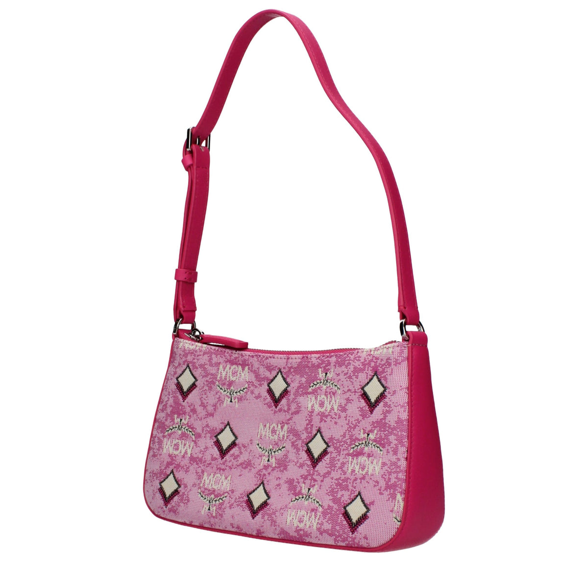MCM Pink Fabric Crossbody Bag - Chic and Practical Accessory