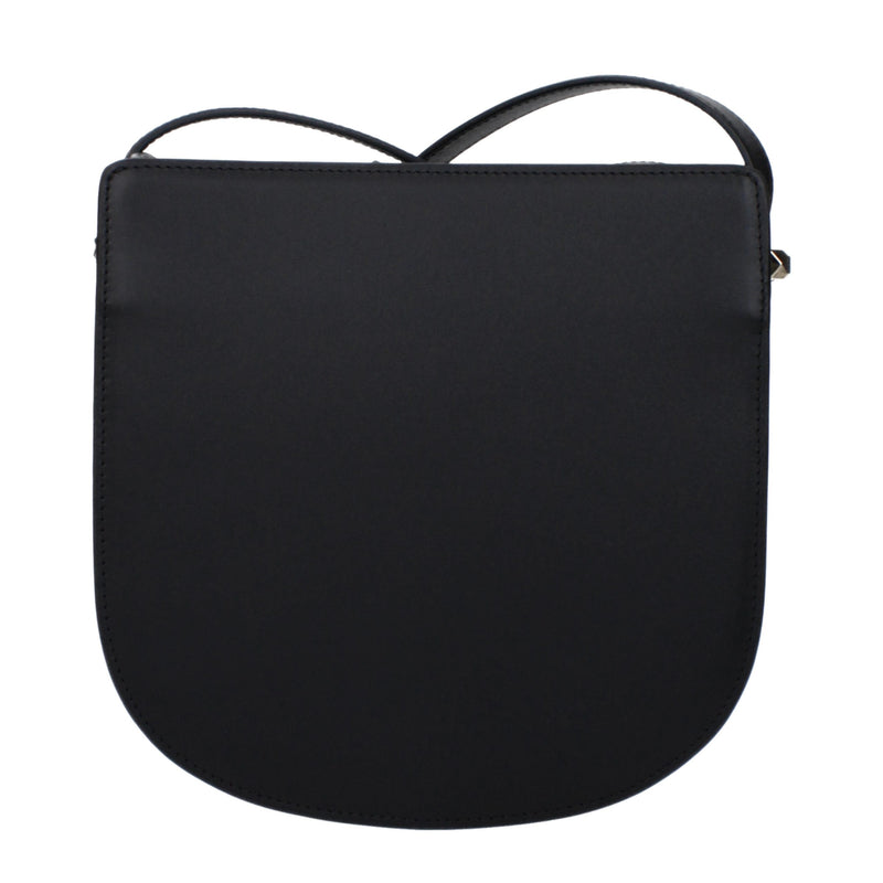 A.P.C. Black Leather Crossbody Bag - Stylish & Practical