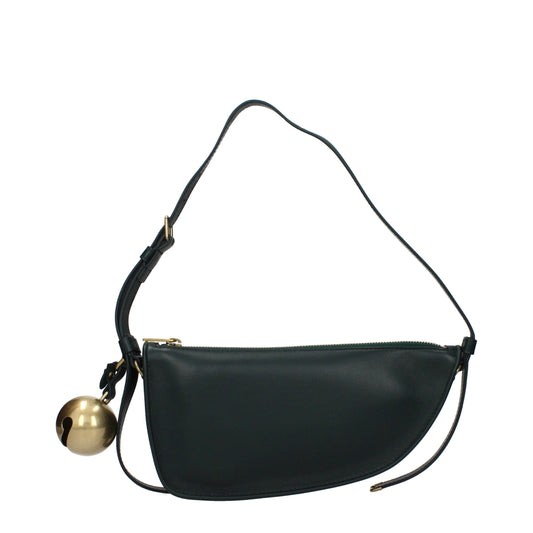 Burberry Green Leather Shoulder Bag - Stylish & Versatile