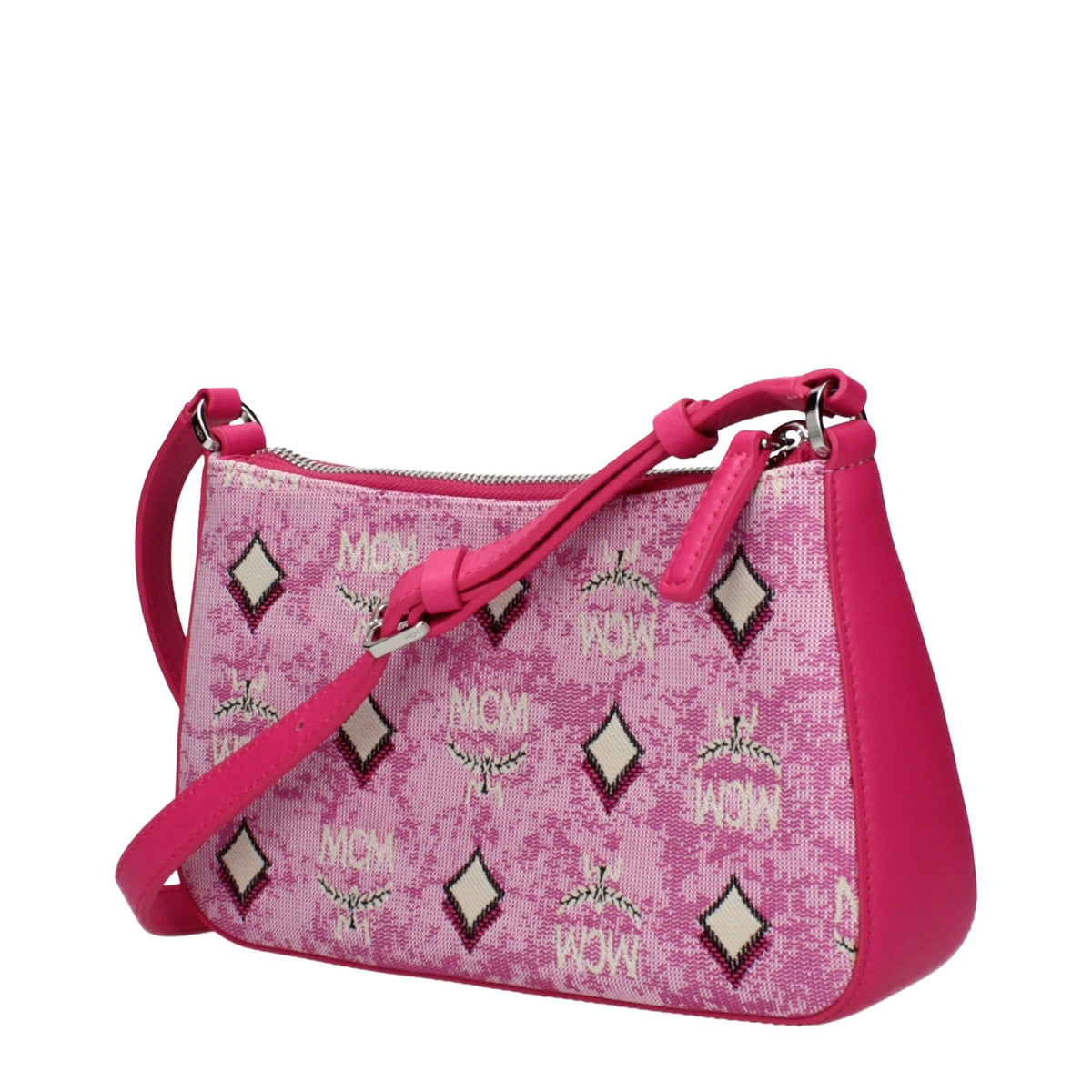 MCM Pink Fabric Crossbody Bag - Chic and Practical Accessory