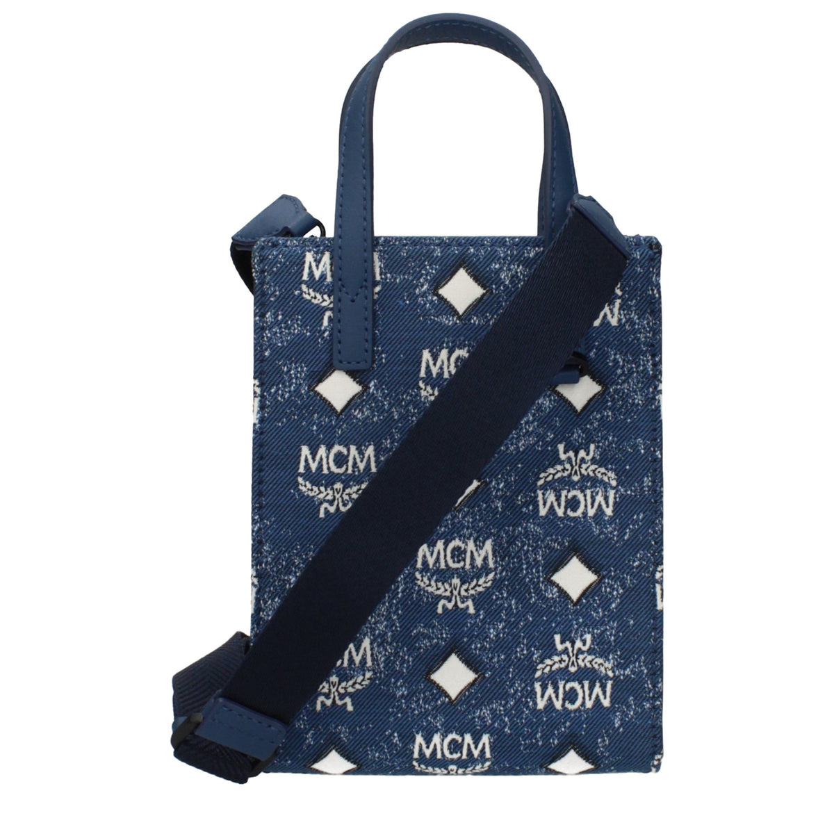 MCM Blue Fabric Handbag - Stylish and Versatile