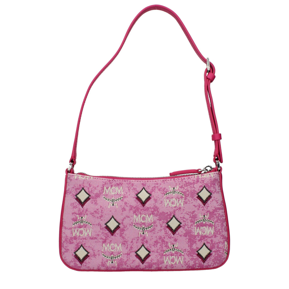 MCM Pink Fabric Crossbody Bag - Chic and Practical Accessory