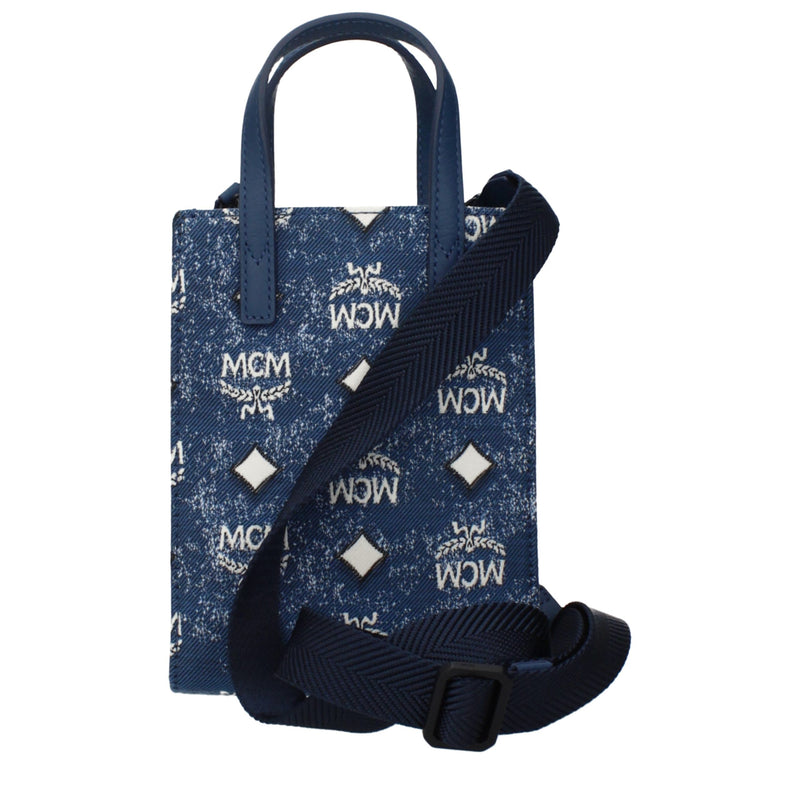 MCM Blue Fabric Handbag - Stylish and Versatile