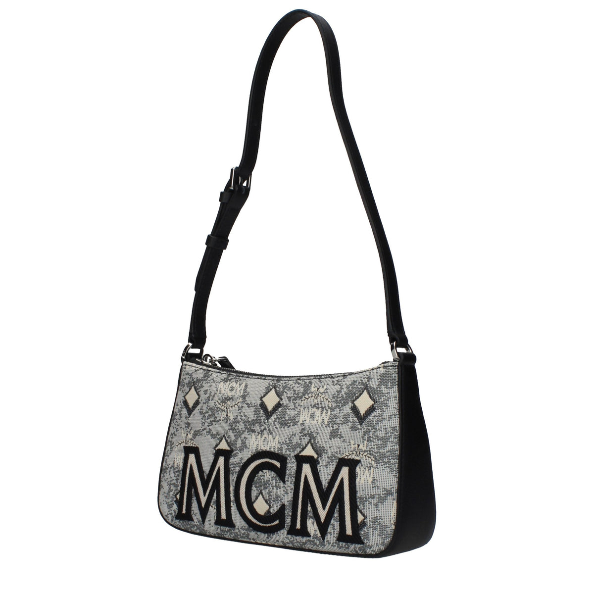 MCM Gray Fabric Crossbody Bag - Stylish & Functional Accessory