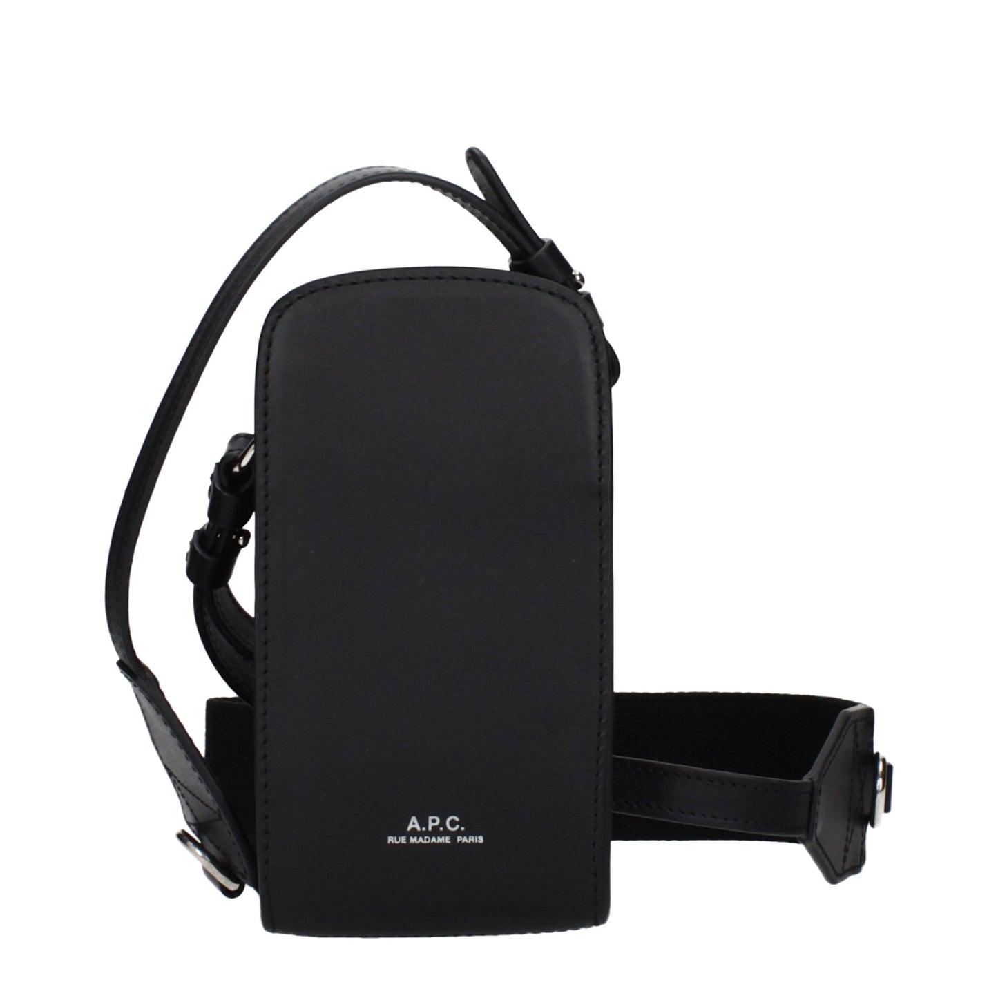 A.P.C. Zwarte Leren Crossbody Tas